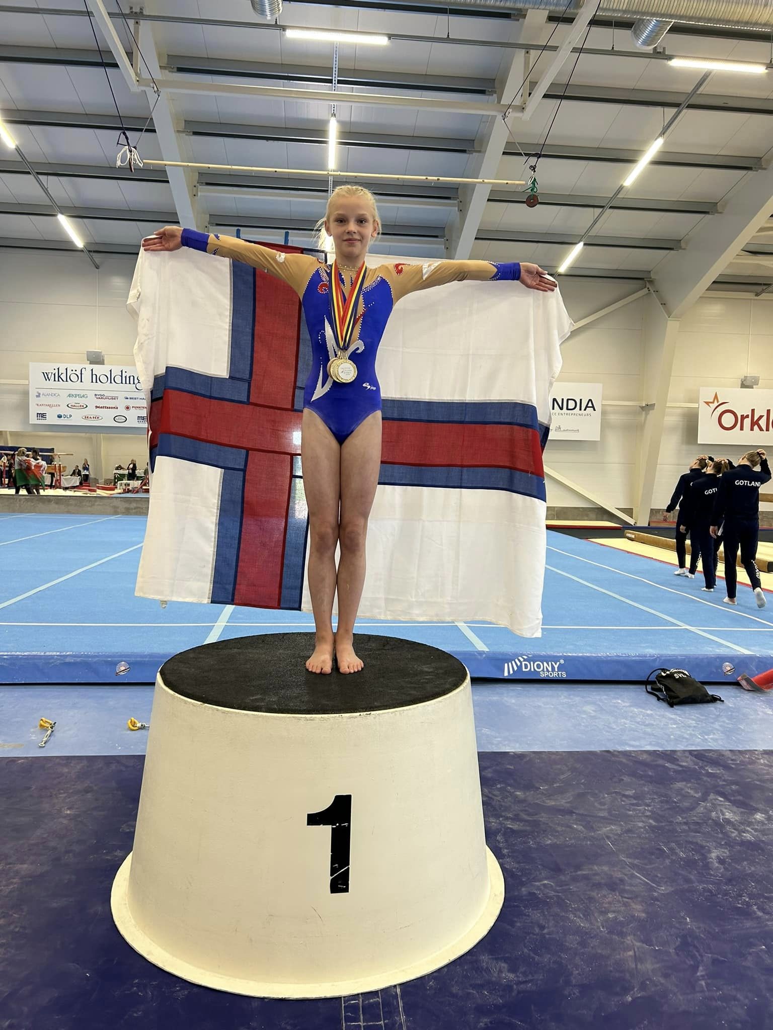 Úrslitini frá fyrsta degi í Inter Island Games Føroya Fimleikasamband
